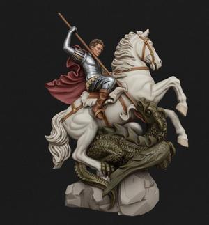 Saint George the Victorious relief