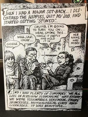 R Crumb Getting High For The First Time (Hueforge)   