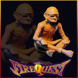 Elder, Fire Quest Miniature - Pre-Supported