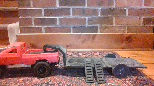 1/16 scale RC truck gooseneck trailer   