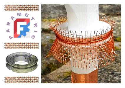 Slug Defence Collar using copper mesh   