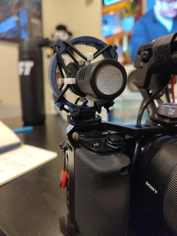 mini shock mount for Boya mm1 shotgun mic   