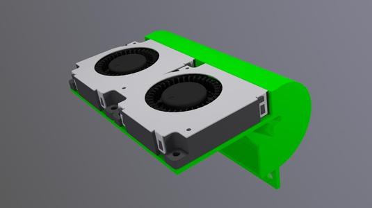 Fan Mount for NVIDIA Tesla M40 K40 K80