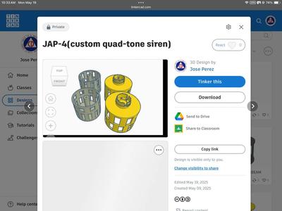 J.A.P-4 (quad tone siren)   