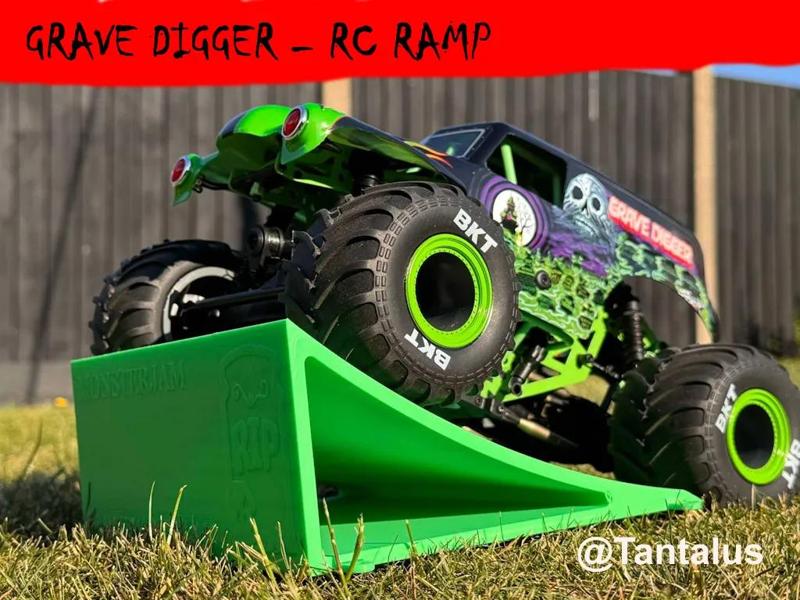 RC Ramp Monster Truck – Grave Digger Jump (Remix)   