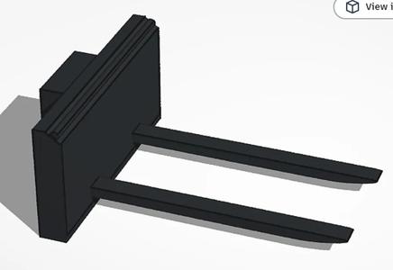 1/64 Scale Pallet Forks   