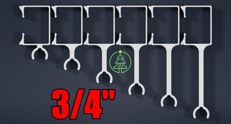 3/4" Side PVC 4"x3" Downspout Mount Front Zip Tie With Wire Channel