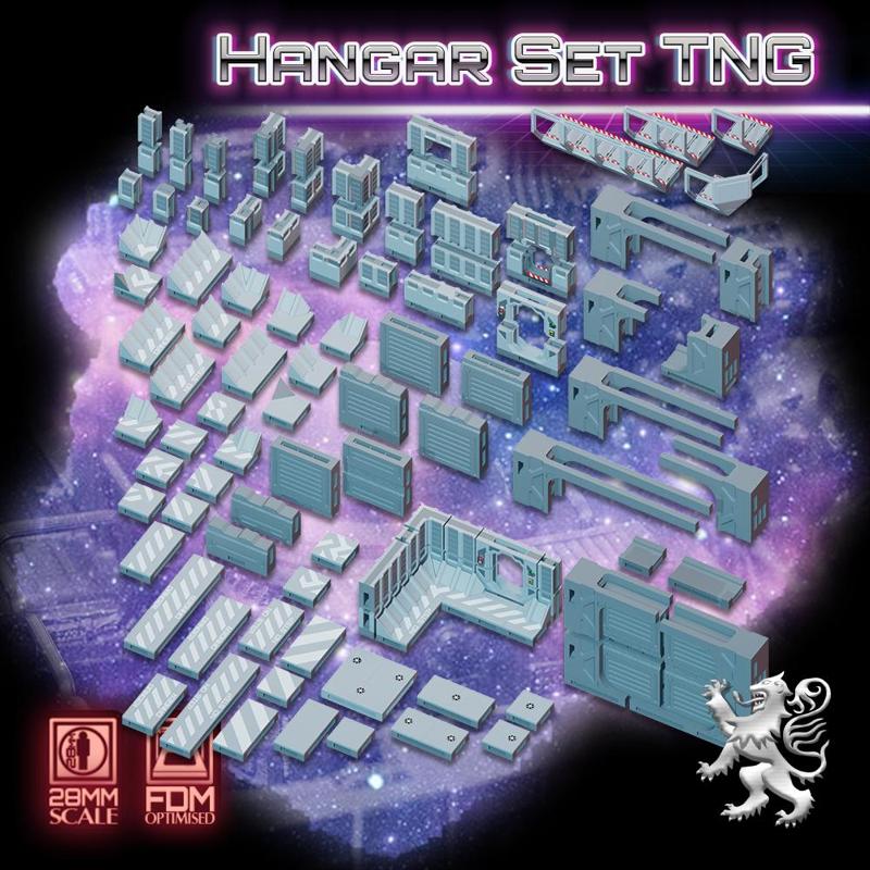 Hangar Set TNG 28mm Scifi Terrain