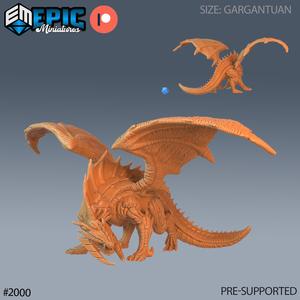 Adamantine Dragon ‧ DnD Miniature ‧ Tabletop Miniatures ‧ Gaming Monster ‧ 3D Model ‧ RPG ‧ DnDminis ‧ STL FILE