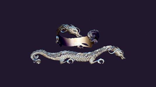 Dragon flat and bracelet