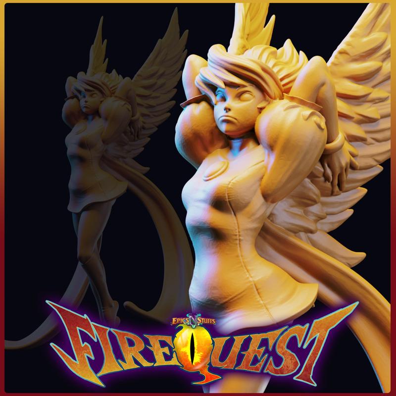 The Princess, Fire Quest Statue - Pre-Supported