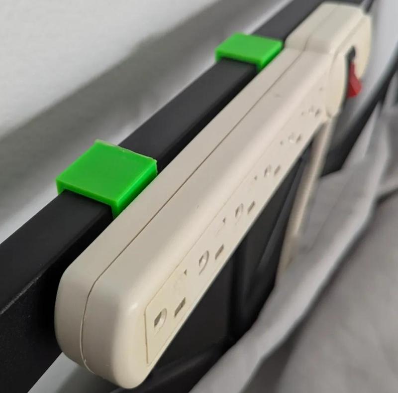 Power Strip Bed Frame Mount   