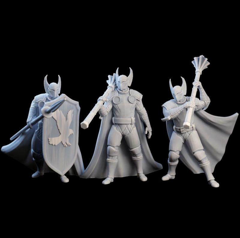 Eagle Knights (3pcs) - Swords and Magic Kickstarter