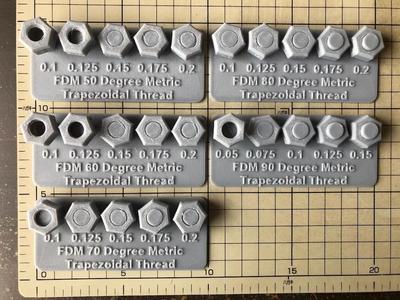 Fusion 360 FDM threads test piece   