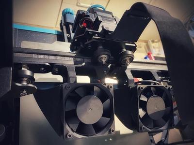 The Vortex GEMINI High Speed Curtain Fan System X Gantry Mounted For SV07 & MANY More!   