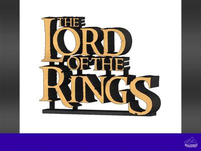 Lord of The Rings 3D logo   