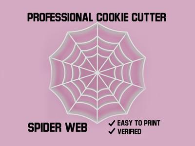 Spider web cookie cutter