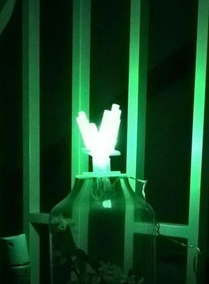 10 led lights futuristic lamp with battery