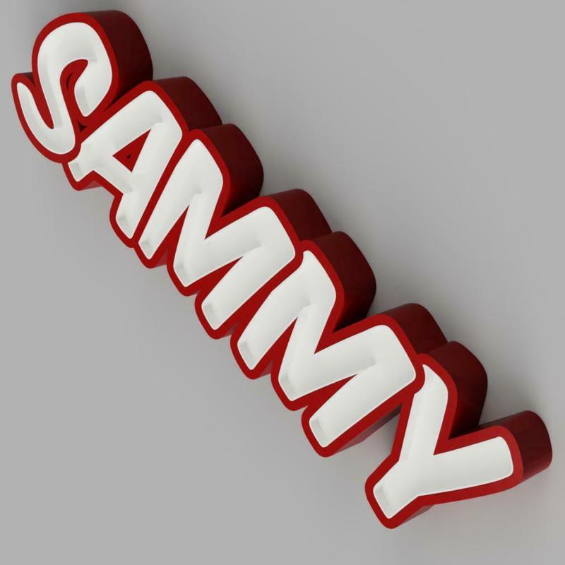NAMELED SAMMY - LED LAMP WITH NAME