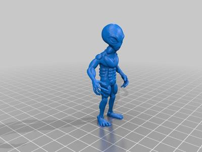 STARGRAVE Gaunch Grey Alien scifi Miniature for Tabletop Gaming