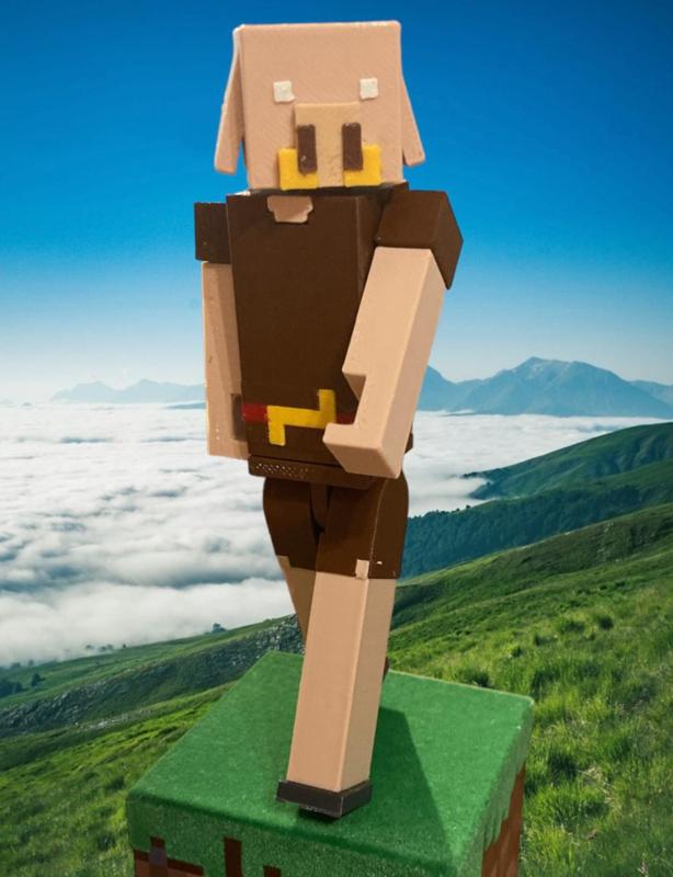 Minecraft Piglin movable figurine