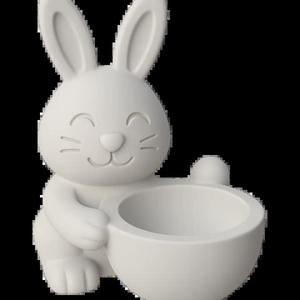 Bunny holding bowl   