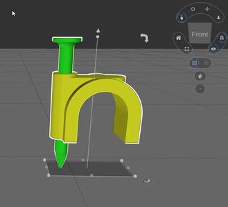 Hammer-in Cable and Wire Holder   