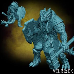 Male Dragonkin Cleric (PRESUPPORTED)
