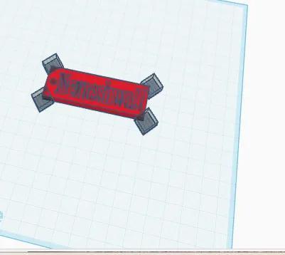 customizable text keychain   