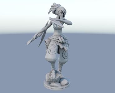Akali League of Legends 3D print model