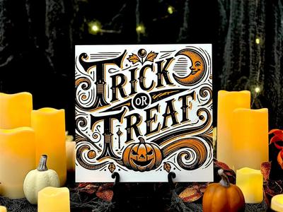 “The Haunting Offering” – Trick or Treat Vintage Halloween Hueforge Sign   
