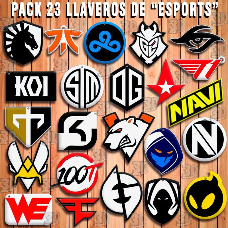 PACK LLAVEROS DE " EQUIPOS ESPORTS " - KEY CHAIN