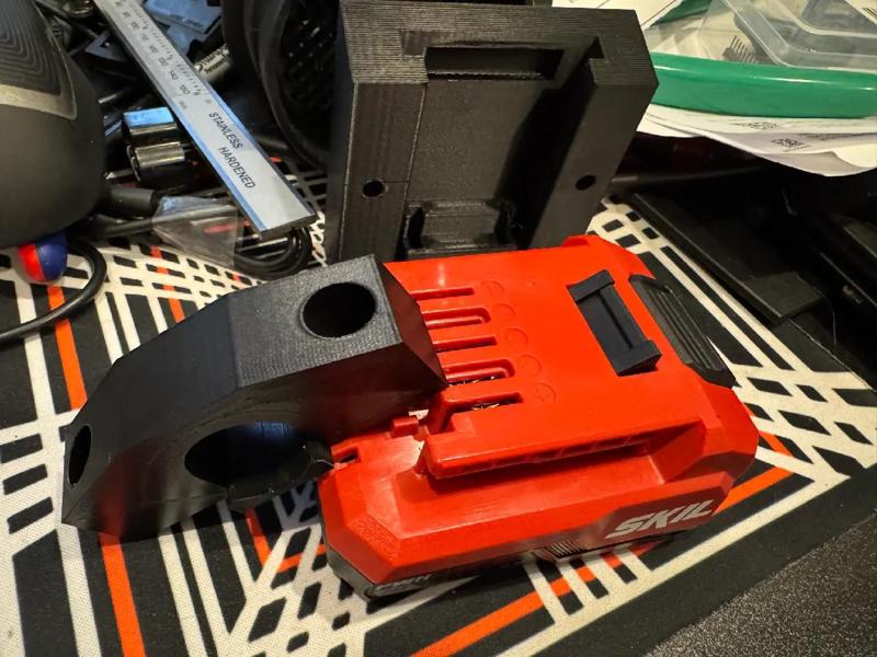 Skill PWRCORE 12V Battery mount - Bar Mount - Flat Mount - Storage   