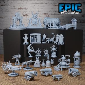 Spelljammer Scatter Equipment / Astral Planar Decoration / Space Base Items Set / Warship Item / Battleship War Construct / Cosmic Dungeon Area