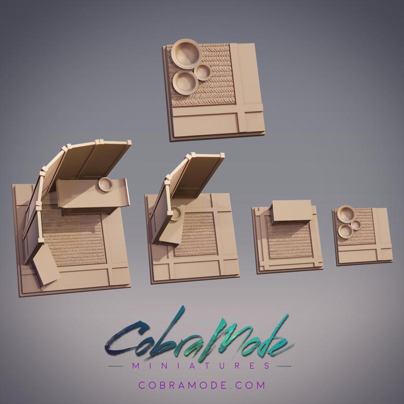 Meditation Room Square Base Pack (4pcs)