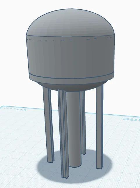 N Scale Water Tower   