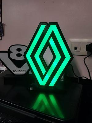 lampe led logo renault