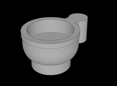 Lego Compatible (38014.dat) Minifig Cup with Bar Handle   
