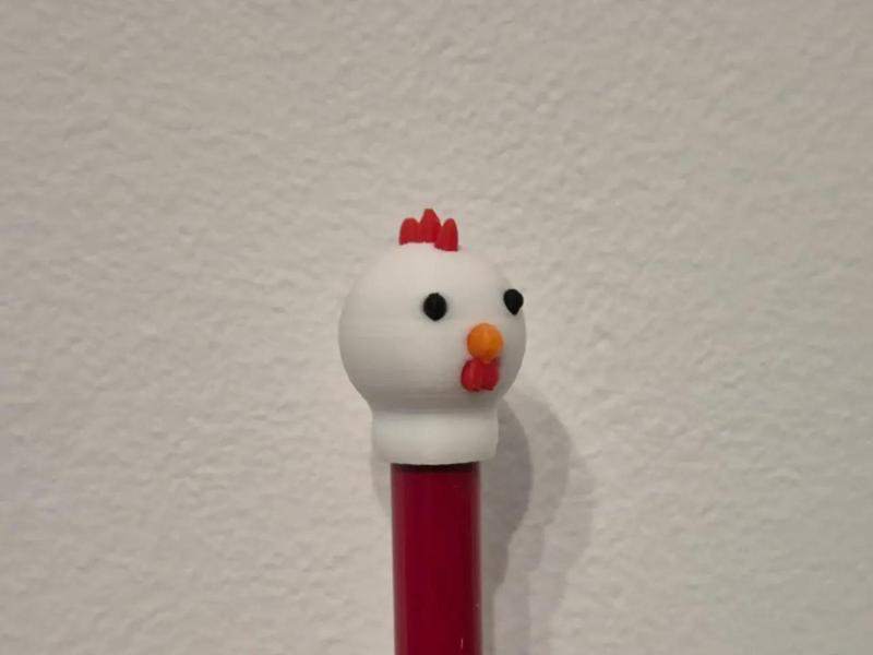 Chicken - Pencil Topper   