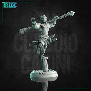 (L 0031) Male Monkey King monkey folk ape man shaolin monk with a martial club (Large)