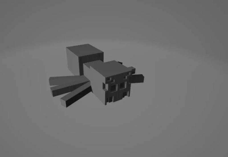 Minecraft Spider (easiest to print)   