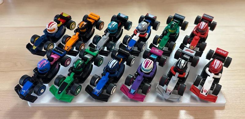 Display Stand for all 12 Lego F1 Mini Cars   