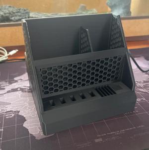 Desktop Organizer w/ Closable compartment   