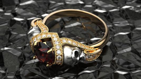 Skull Engagement Ring Many sizes