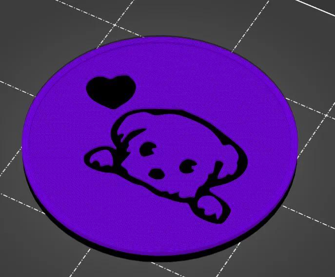 Podložka pod hrnek s pejskem   