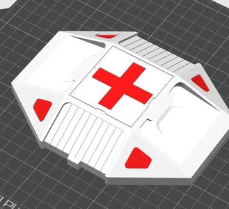 Halo First aid top with a +   