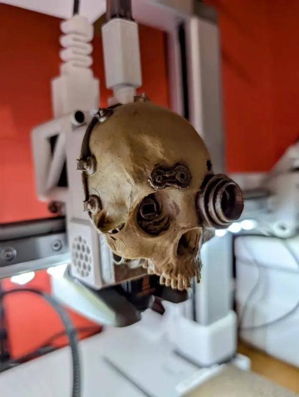 Servo Skull Extruder Cover for bambu lab A1 / A1 mini   