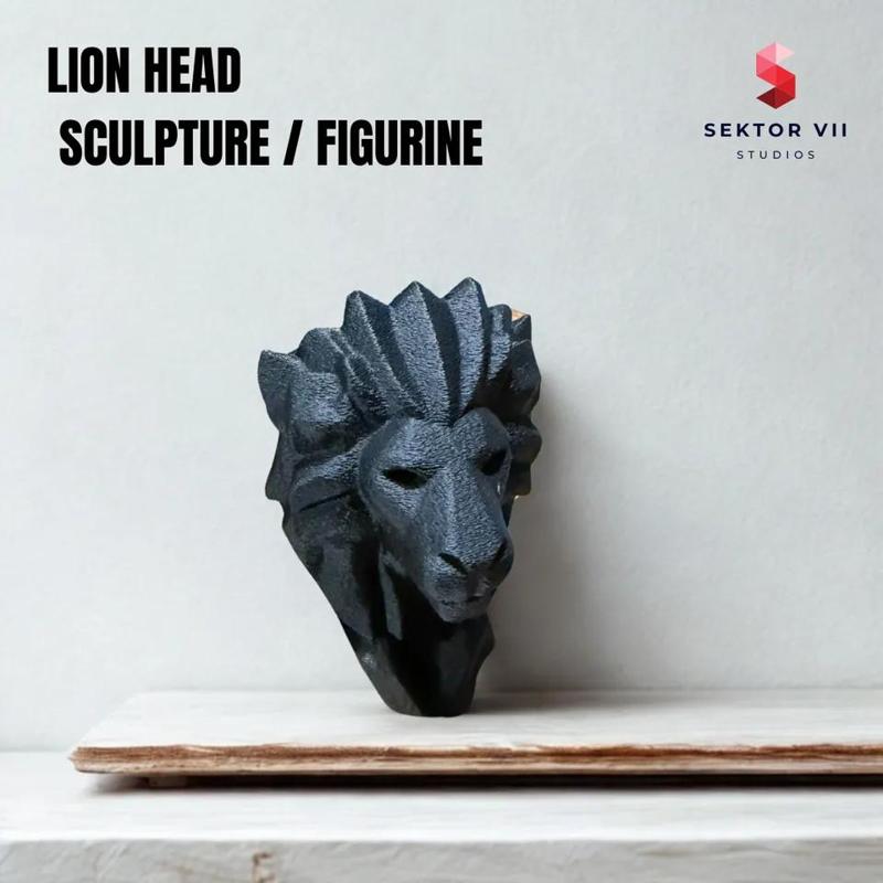 LION HEAD ABSTRACT / ABSTRACT SCULPTURE DECORATION   