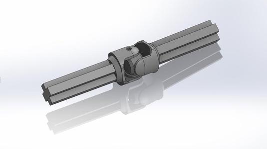 Technic Compatible Inverse Universal Joint with 2L Axle Ends
