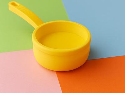 Yellow Pan Tray – Colorful Functional Organizer